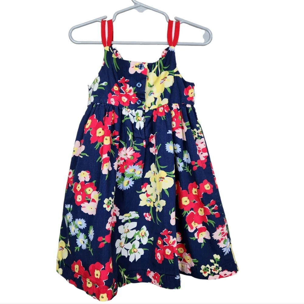 Janie and Jack Ciao Bella Sundress Floral Dress Girl's Size 2T